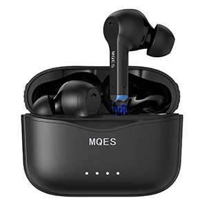 MQES Active Noise Cancelling Wireless Earbuds,in-Ear Headphones Bluetooth 5.2, Built-in 4mics Earphones,Touch Control, ANC and ENC, IPX5 Waterproof, 30H Playtime, for iPhone & Android